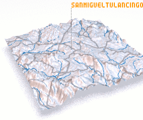 3d view of San Miguel Tulancingo