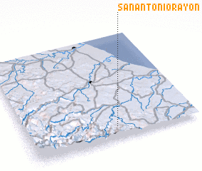 3d view of San Antonio Rayón