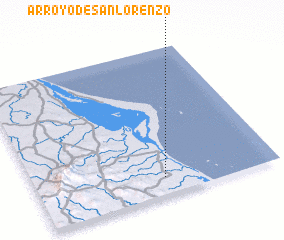 3d view of Arroyo de San Lorenzo