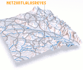 3d view of Metzontla los Reyes