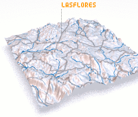 3d view of Las Flores