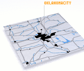 3d view of Oklahoma City