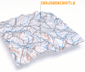 3d view of San Juan Achiutla