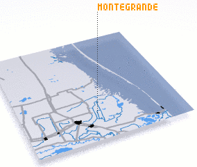 3d view of Monte Grande