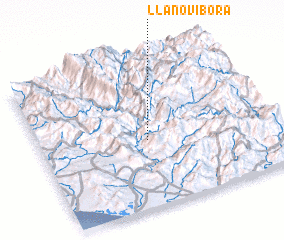 3d view of Llano Vibora