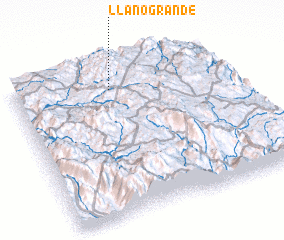 3d view of Llano Grande