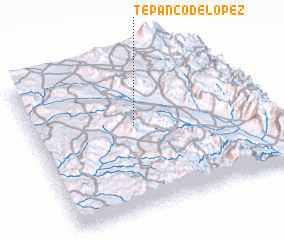 3d view of Tepanco de López