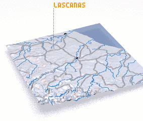 3d view of Las Cañas