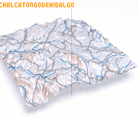 3d view of Chalcatongo de Hidalgo