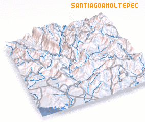 3d view of Santiago Amoltepec