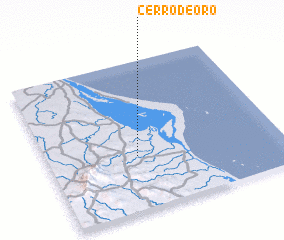 3d view of Cerro de Oro