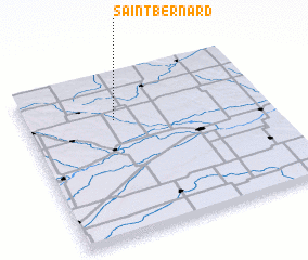 3d view of Saint Bernard