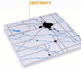 3d view of Saint Marys