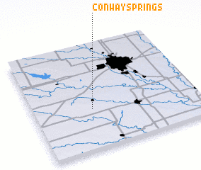 3d view of Conway Springs