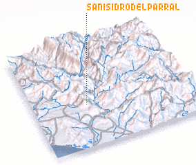 3d view of San Isidro del Parral