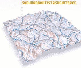 3d view of San Juan Bautista Suchitepec