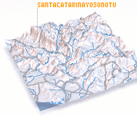 3d view of Santa Catarina Yosonotu