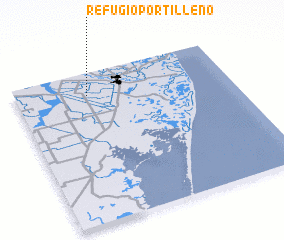 3d view of Refugio Portilleño