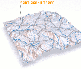 3d view of Santiago Miltepec