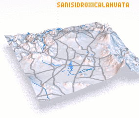 3d view of San Isidro Xicalahuata