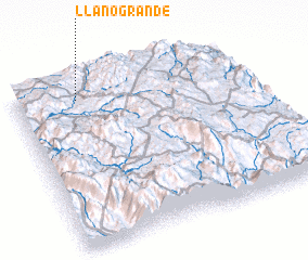 3d view of Llano Grande