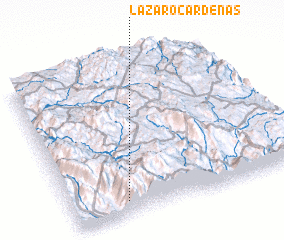 3d view of Lázaro Cárdenas