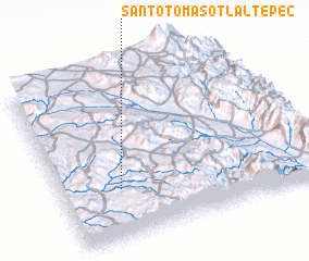 3d view of Santo Tomás Otlaltepec