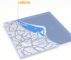 3d view of La Mesa