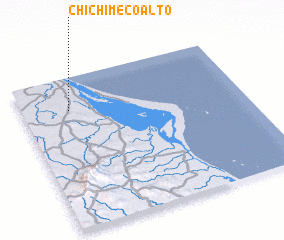3d view of Chichimeco Alto
