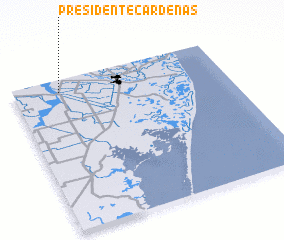 3d view of Presidente Cárdenas