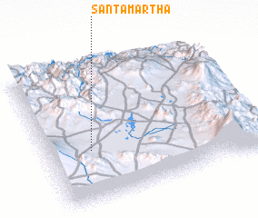 3d view of Santa Martha