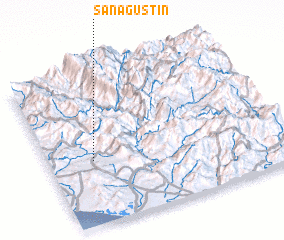 3d view of San Agustín