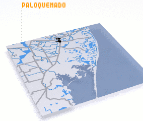 3d view of Palo Quemado