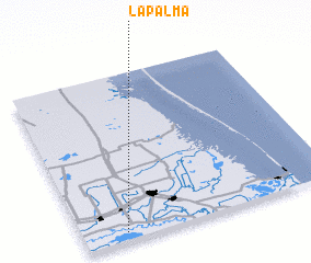 3d view of La Palma