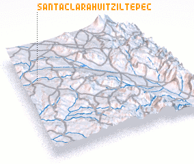 3d view of Santa Clara Huitziltepec