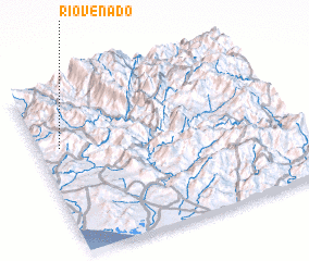 3d view of Río Venado