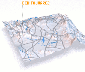 3d view of Benito Juárez