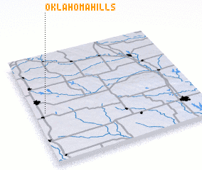 3d view of Oklahoma Hills