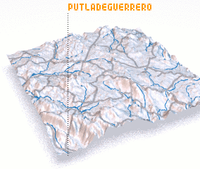 3d view of Putla de Guerrero