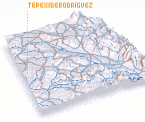 3d view of Tepexi de Rodríguez