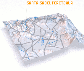 3d view of Santa Isabel Tepetzala