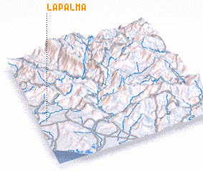 3d view of La Palma