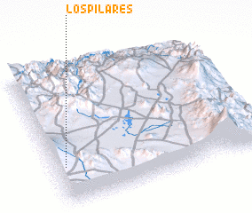 3d view of Los Pilares