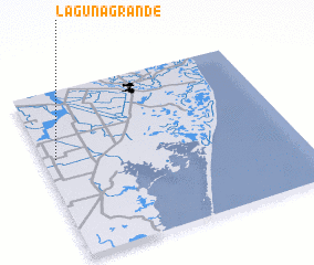 3d view of Laguna Grande