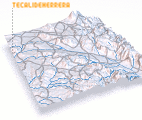 3d view of Tecali de Herrera