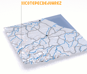 3d view of Xicotepec de Juárez