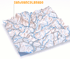 3d view of San Juan Colbrado