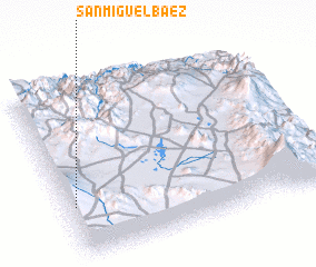 3d view of San Miguel Báez