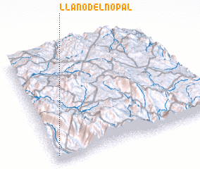 3d view of Llano del Nopal