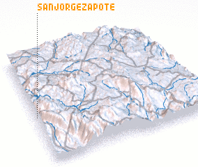 3d view of San Jorge Zapote